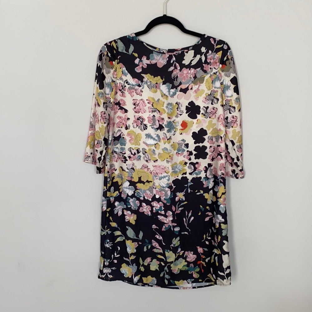 Silky Floral Shift Dress